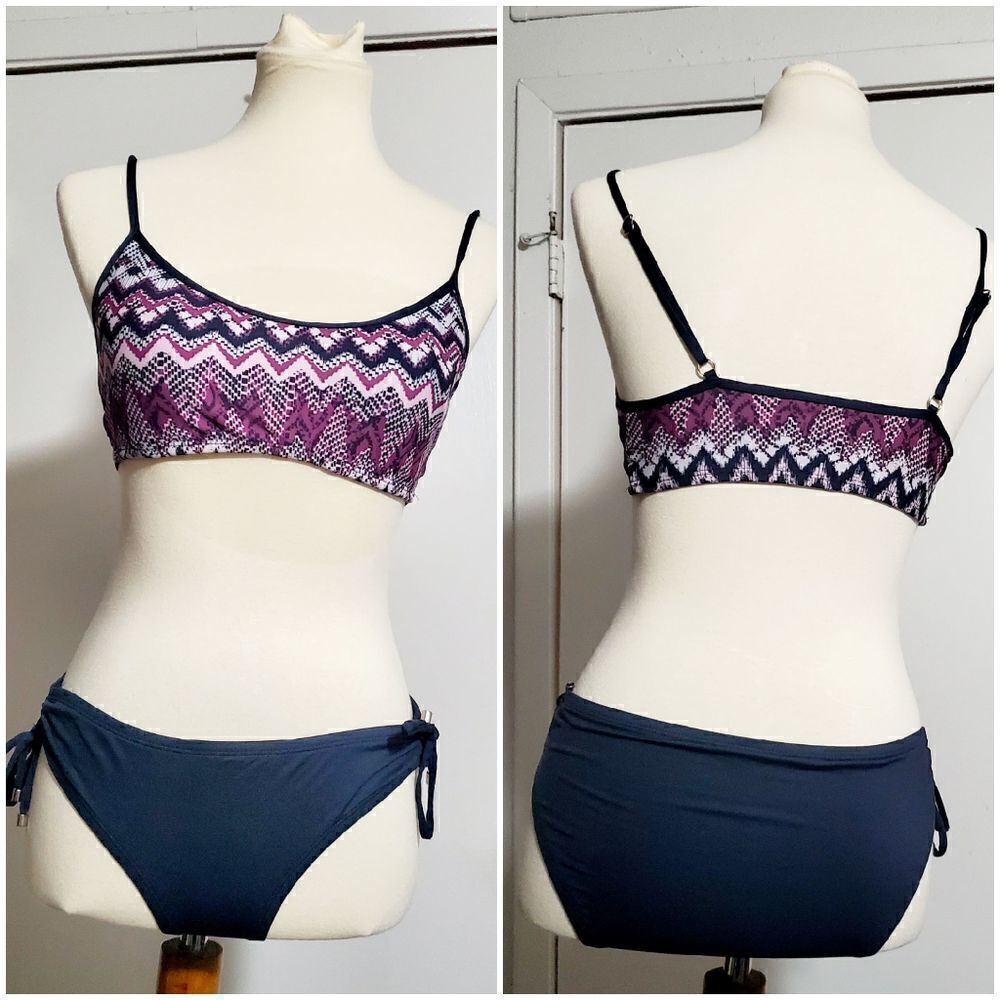 Mossimo Bikini Purple/ Gray Size M